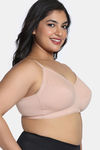 Zivame True Curv Beautilful Basics Double Layered Non Wired Full Coverage Super Support Bra - Maple Sugar — thumbnail 3